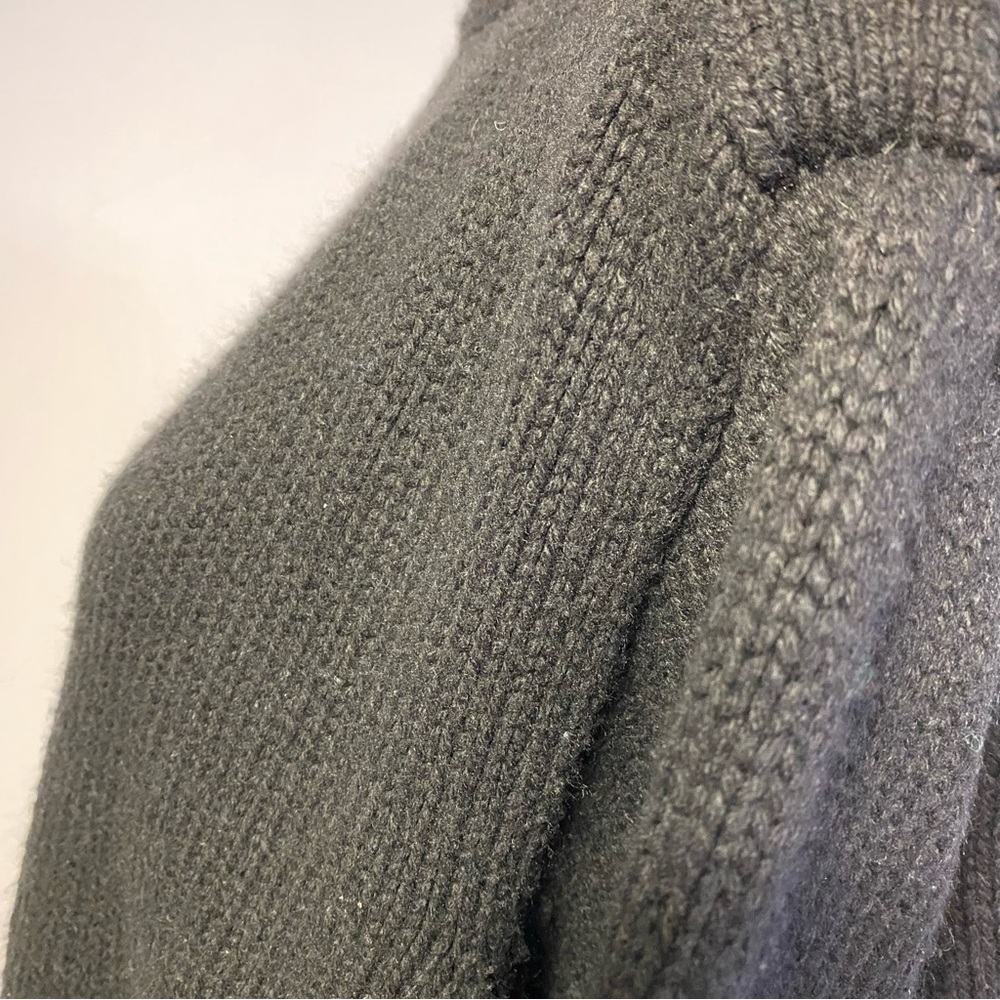 Zara knit small black mock neck button sweater - Picture 14 of 16